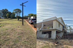 Hausbau in Paraguay vorher-nachher