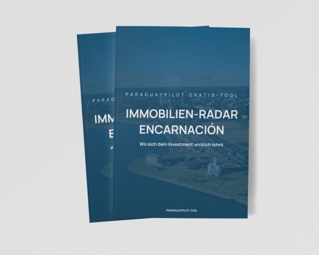 Immobilien-Radar Encarnacion auf grauem Hintergrund